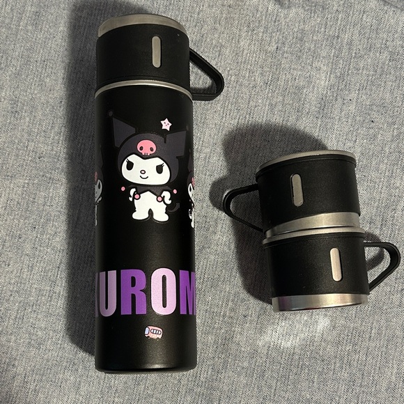 Other - Kuromi Stainless Travel Bottle with Purple Accents